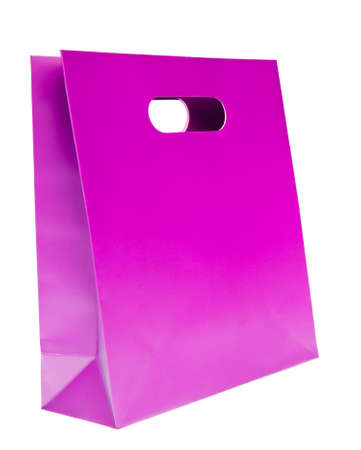 shopping bag, violet colorの写真素材