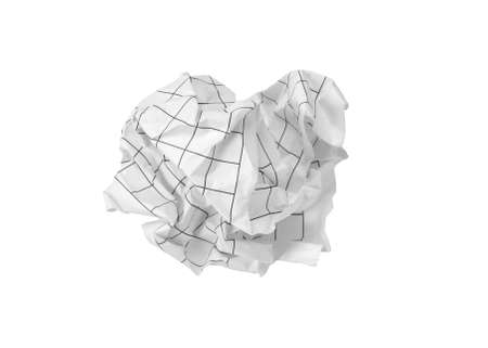 Crumpled paper ballの写真素材