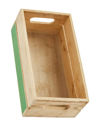 empty wooden crateの写真素材