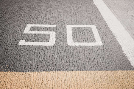 Runway on an Aircraft Carrier with designation marking