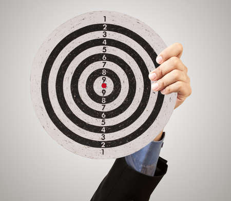 business target in handの写真素材