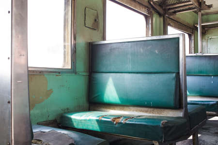inside train and chair,vintage stlye