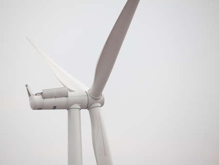 Eco power,maintenance, head of wind turbineの写真素材