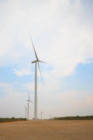 Eco power, wind turbines field