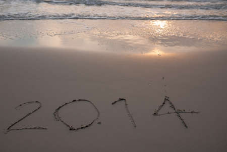 New Year 2014 comingの写真素材