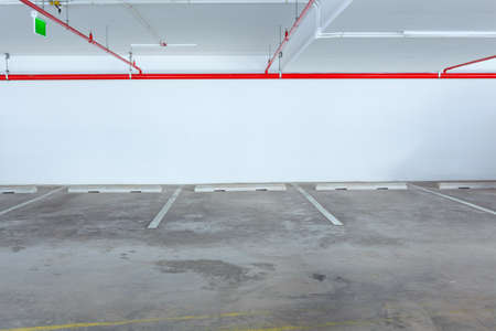 Empty car parking line , can use as backgroundの写真素材