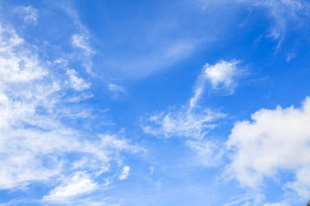 blue sky with cloud backgroundの写真素材