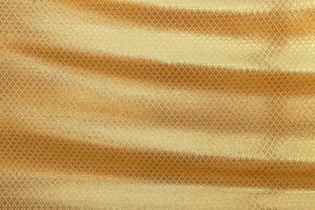 yellow fabric texture pattern backgroundの写真素材