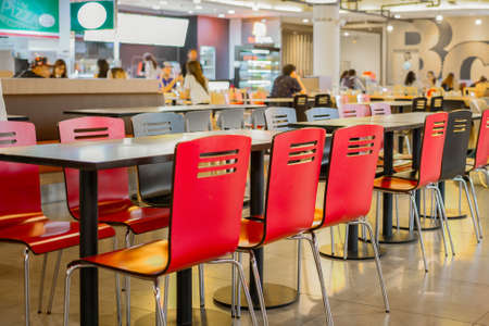 BANGKOK - JUNE 1: canteen or food court and customer at the shopping mall public place on June 01,...