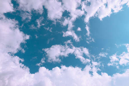 cloudy sky and clear sky clouds backgroundの写真素材