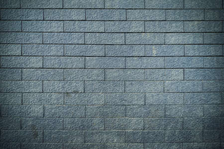 brick wall texture background, blue colorの写真素材