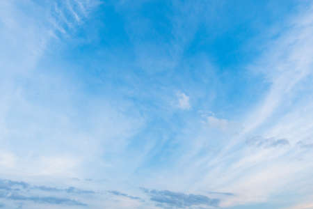 cloudy sky and blue clear sky clouds backgroundの写真素材