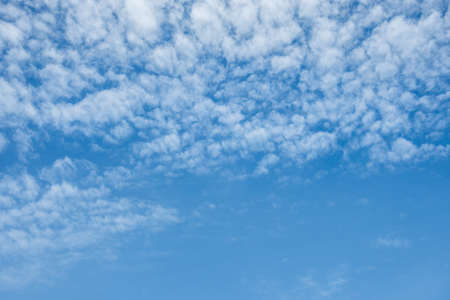 Blue sky and cloud backgroundの写真素材