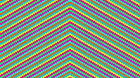 An abstract background featuring a vibrant pattern of chevron stripes. The pattern consists of...