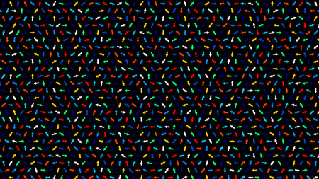 Abstract background with geometric pattern in pop art style, colored and black and white, vector illustration.の写真素材