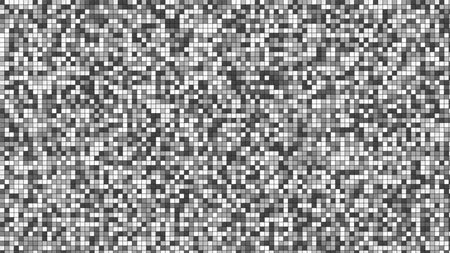 Abstract background of small squares in black and white colors. Computer generated graphics.の写真素材