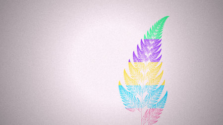 Feather with LGBT flag on grunge background. Pride month conceptの写真素材