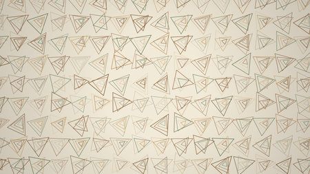 Seamless geometric pattern with hand drawn triangles. Vector illustration.の写真素材