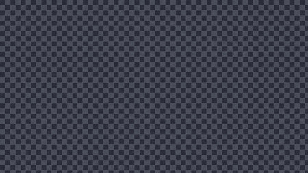 A seamless abstract background featuring a repeated checkerboard pattern composed of small, dark grey and slightly lighter grey squares. The design has a subtle, fine-grained texture, giving it a fabric-like or woven appearance. Ideal for digital backgrounds, textile designs, or graphic elements.の写真素材