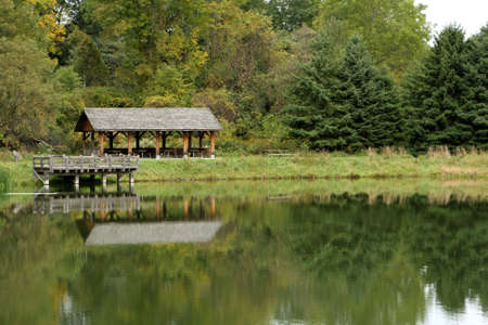 Local Park Pondの写真素材