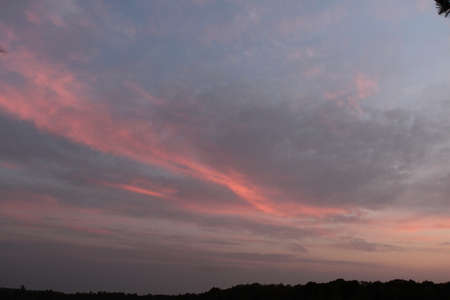 Sunset on Lakeの写真素材