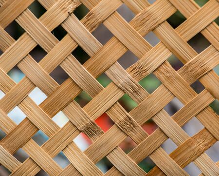 thai weave in dark green backgroundの写真素材