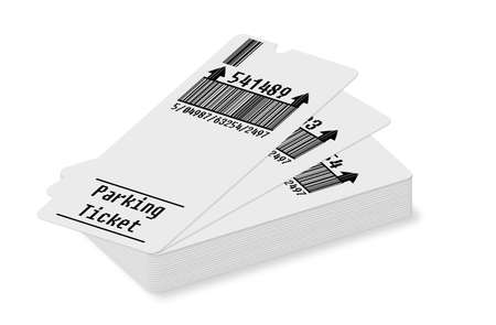 Ticket for parking areaの写真素材