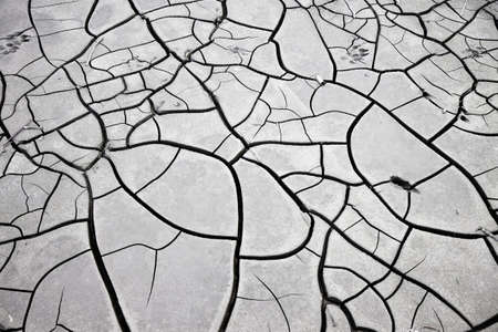 Cracked ground: the effects of drought - concept imageの写真素材