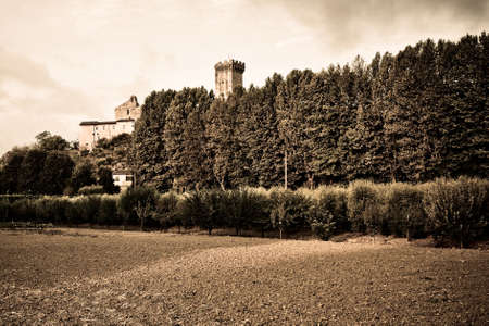 Medieval citadel of Vicopisano (Italy - Tuscany - Pisa) - Toned imageの写真素材