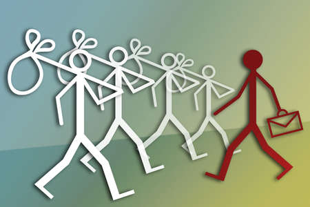 Employment and unemployment: out of work job searchの写真素材