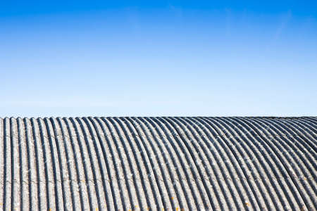 Dangerous asbestos roof - image with copy space
