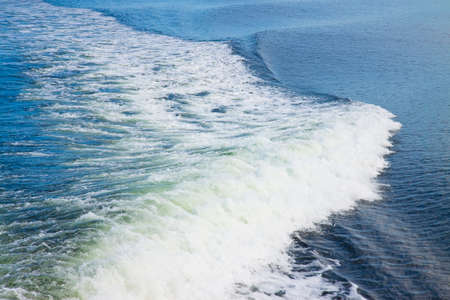 Blue ocean wawes background - diagonal compsitionの写真素材