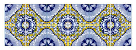 Typical Portuguese decorations with colored ceramic tiles - seamless textureIt's a seamless texture...