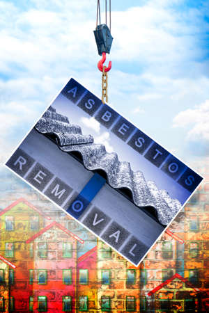 Asbestos removal concept imageの写真素材
