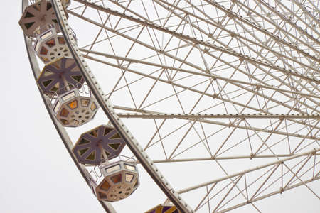 New Ferris Wheel in Wien on white backgroundの写真素材