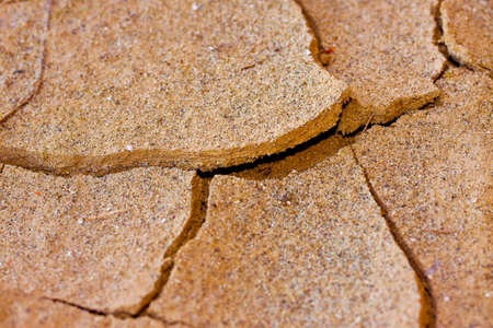 Cracked ground: the effects of drought - concept imageの写真素材