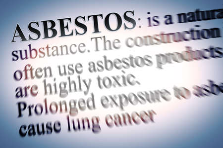 Definition of dangerous ASBESTOS - (It's a my personal definition and not infringes on another intellectual property rights) - concept image.の写真素材