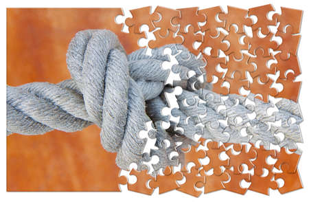 Untie the knots - Troubleshooting - problem solving concept image.