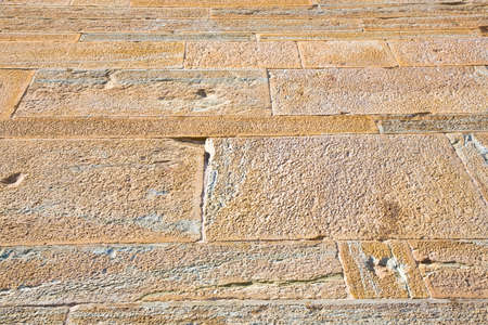 Typical tuscany paving made with carved stone blocks (Tuscany-Italy).の写真素材