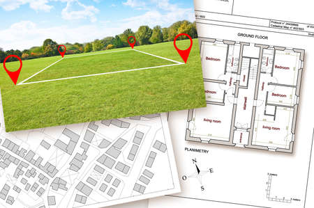 Updating public cadastral digital databases and information about land registry - concept with an...
