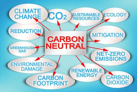 CO2 Net-Zero Emission layout concept with a descriptive scheme
