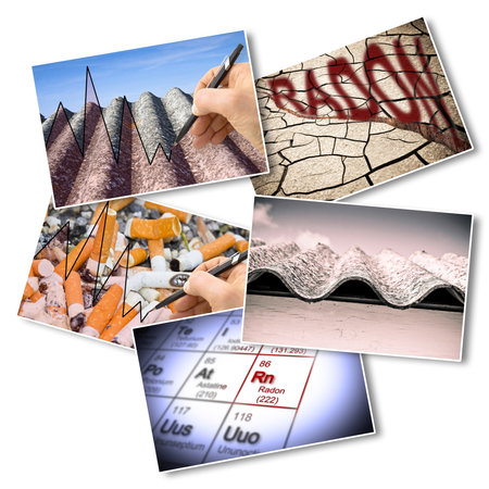 Radon, cigarette smoke and asbestos: three lethal enemies for our lungs.