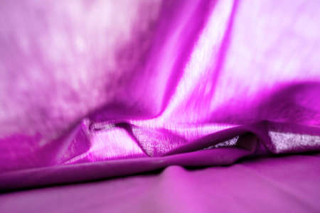 Close up of blue bed sheetsの写真素材