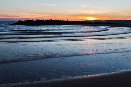 the sunrise at the sea