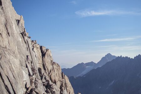 View of the Mont Blanc glacier