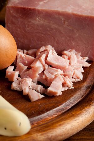 Ingredients for omeletteの写真素材