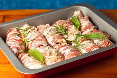 chicken rouladeの写真素材