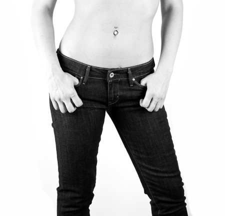 Female abdomenの写真素材