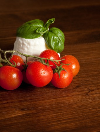 Ricotta and Tomatoesの写真素材