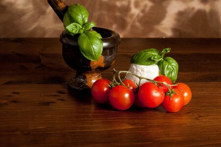 Ricotta and Tomatoesの写真素材